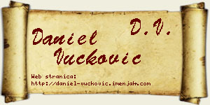 Daniel Vučković vizit kartica